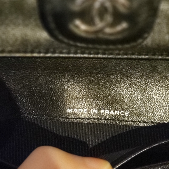 ***SOLD***100% Authentic Chanel Lambskin Long Flap - Picture 7 of 17